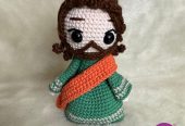 Pesebre artesanal en crochet