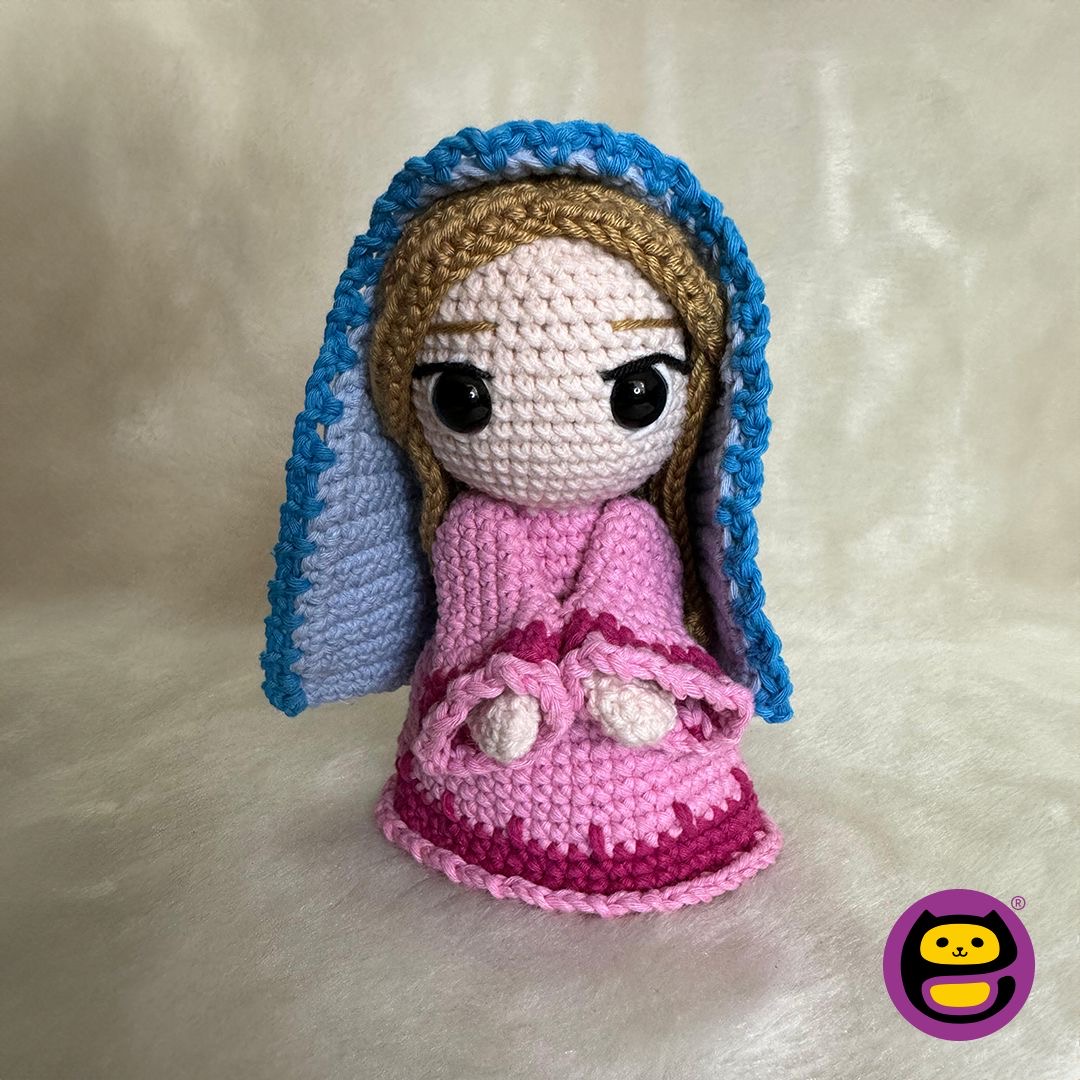 Pesebre artesanal en crochet