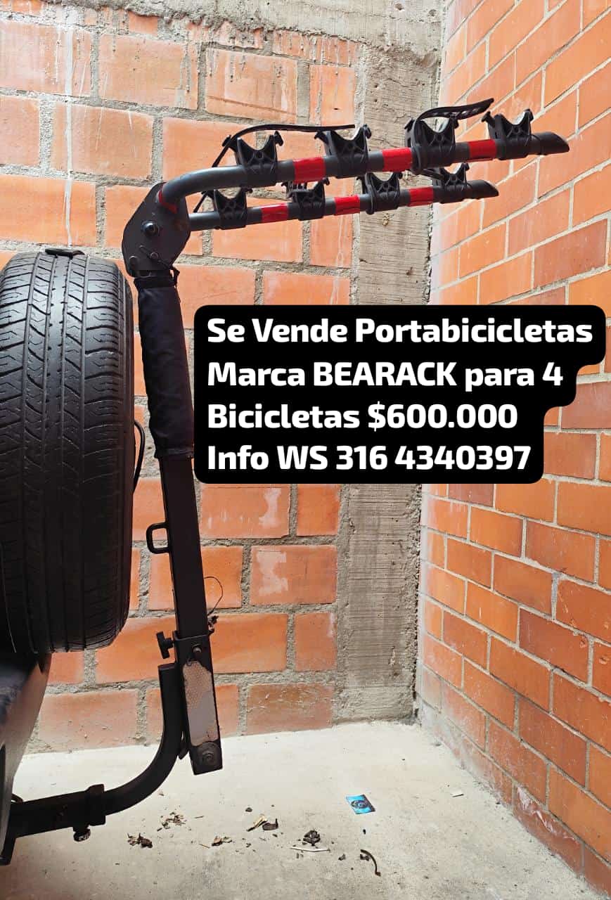 VENDO PORTA BICICLETAS DE 4 PUESTOS MARCA BEARACK