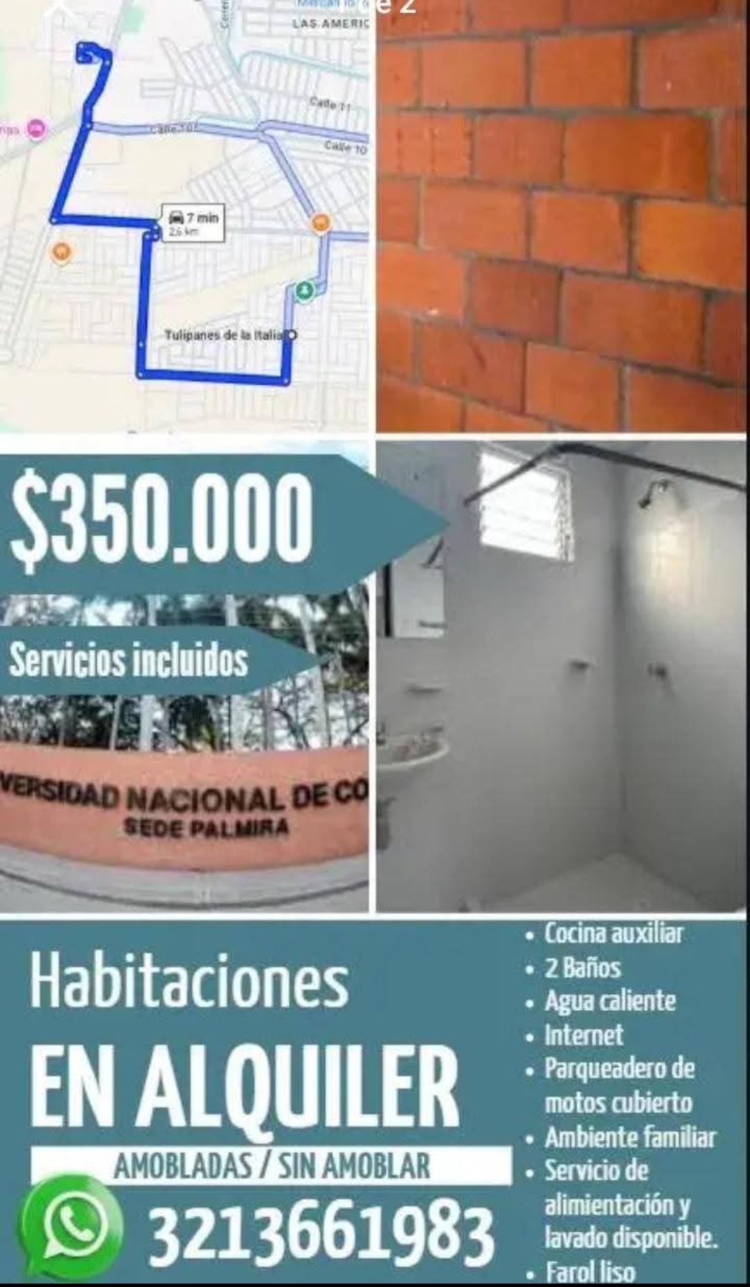 Habitaciones Amobladas y sin amoblar